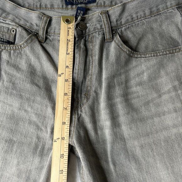 US Polo Assn Men’s 32x34 Gray Jeans Casual Work *flaw Preppy Office - Picture 9 of 14